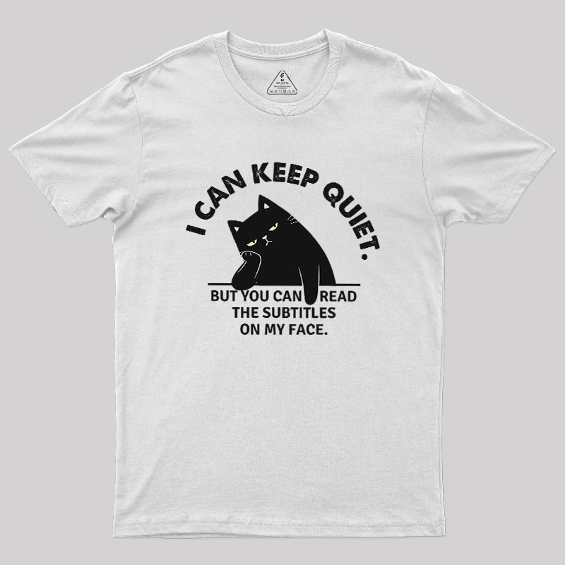 Subtitles on My Face Geek T-Shirt