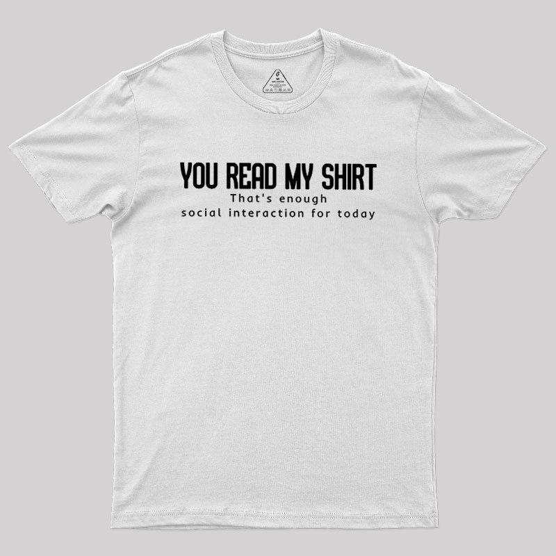 Social Interaction Geek T-Shirt