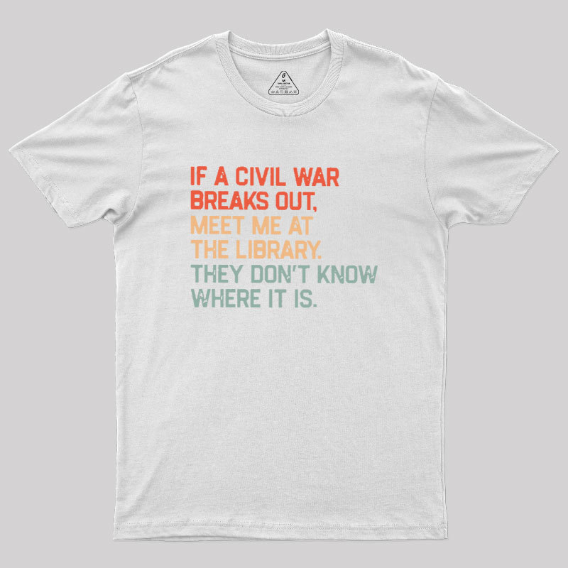 Meet Me At The Library Geek T-Shirt