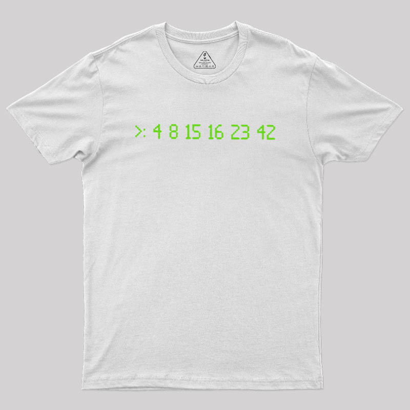 Lost Numbers Sci-fi Geek T-Shirt