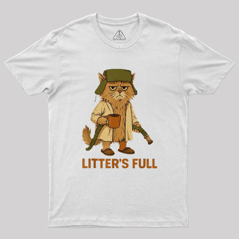 Litters Full Funny Cat Lovers Christmas Xmas Geek T-Shirt