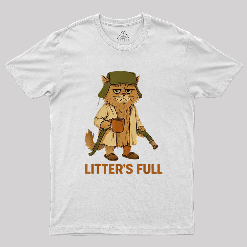 Litters Full Funny Cat Lovers Christmas Xmas Geek T-Shirt
