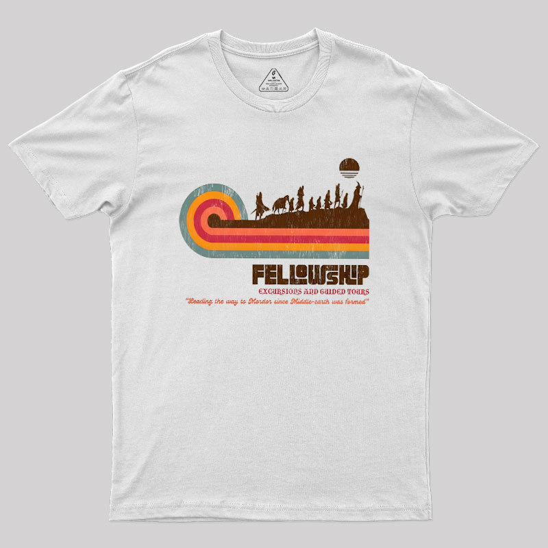 Fellowship of the Retro Tour Geek T-Shirt