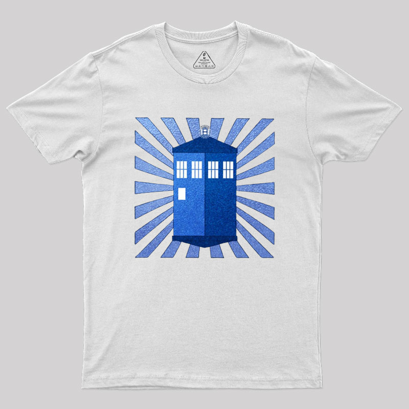 TARDIS Stained Glass Geek T-Shirt
