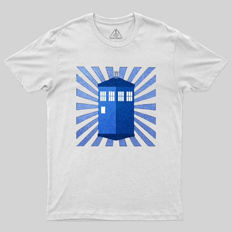 TARDIS Stained Glass Geek T-Shirt