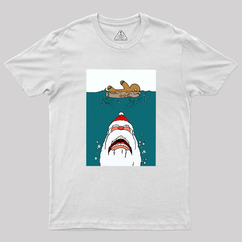 Santa Shark Geek T-Shirt