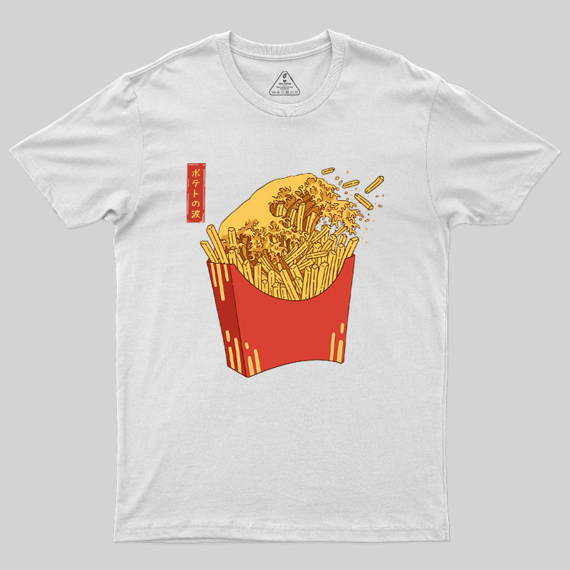 Fries Tsunami Geek T-Shirt