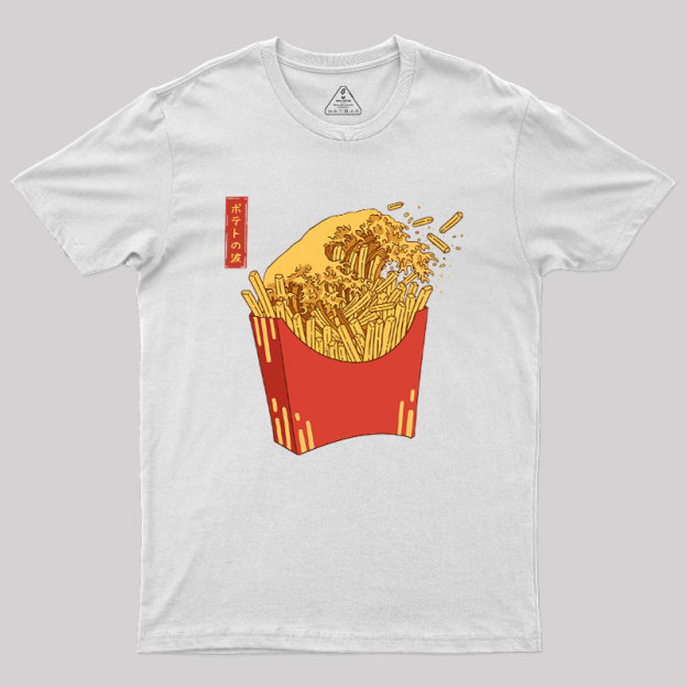 Fries Tsunami Geek T-Shirt