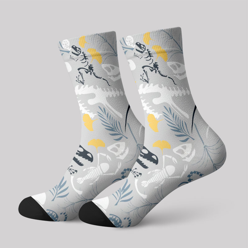 Paleontological Fossils Men's Socks