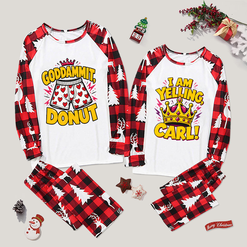Bold Shout Plaid Couple PJ Collection Couple Pajama Sets