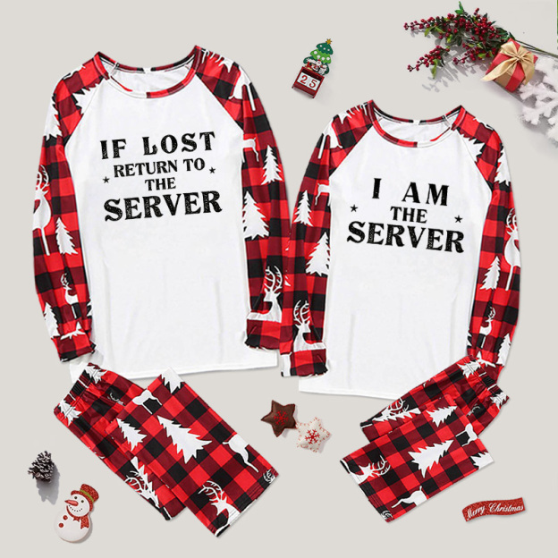 If Lost Return To The Server IT Nerd Couple Pajama Sets