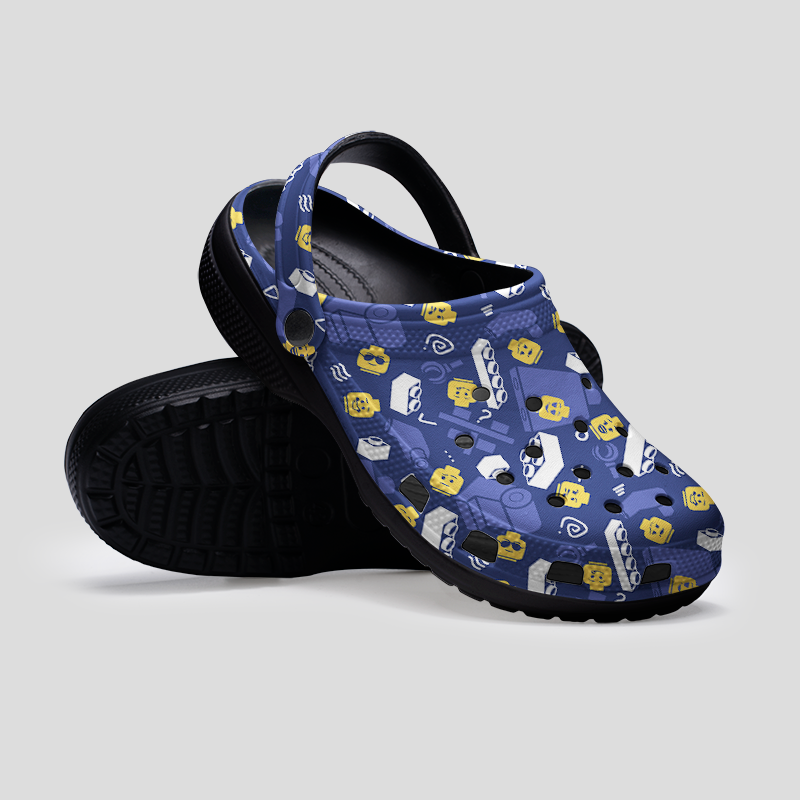 Building Blocks Geek Rubber Clogs