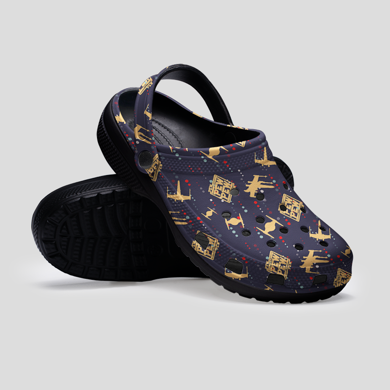 Pew Pew Geek Rubber Clogs