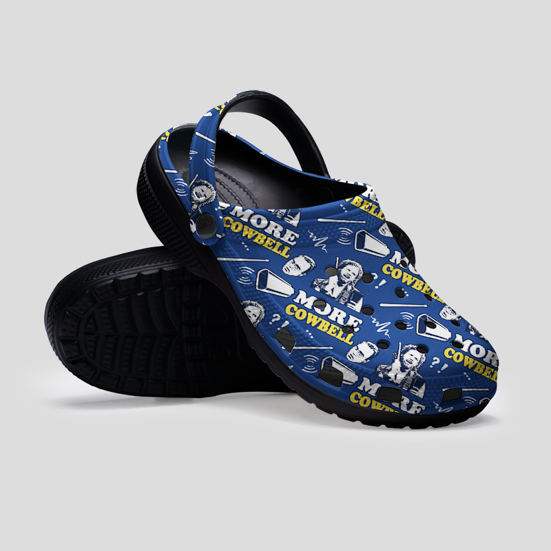 More Cowbell Geek Rubber Clogs
