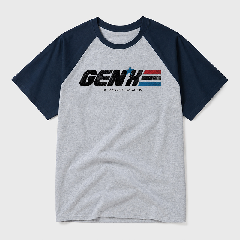 GENX The True FAFO Generation Geek Retro Raglan T-Shirt