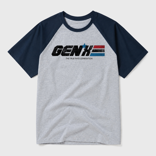 GENX The True FAFO Generation Geek Retro Raglan T-Shirt