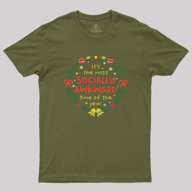 Socially Awkward Christmas Geek T-Shirt