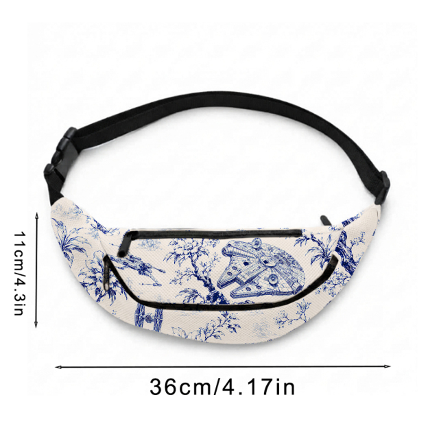 Celestial Blueware Geek Canvas Waist Pack