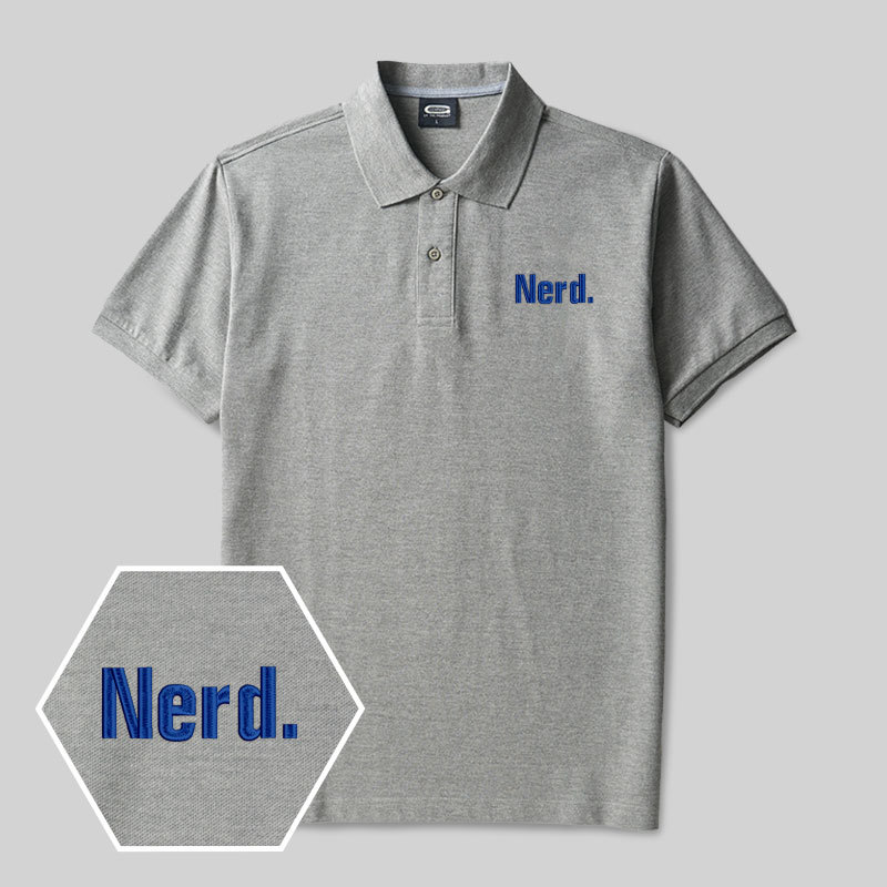 Nerd Geek Embroidered Polo Shirts