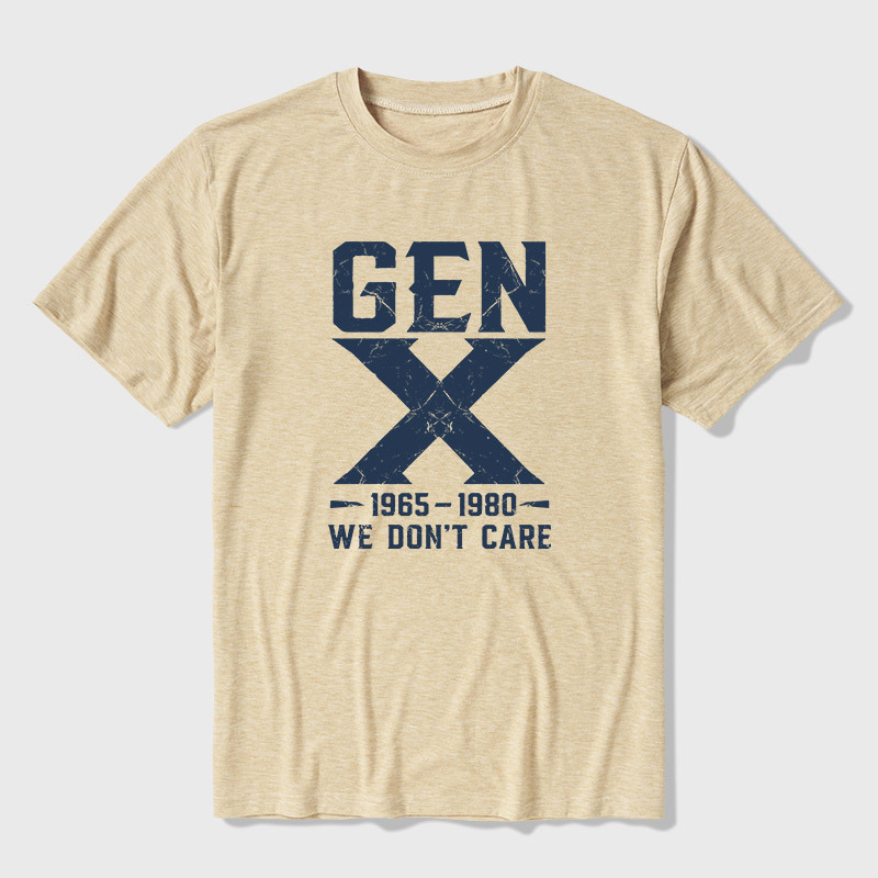 Gen X 1965-1980 We Don't Care Ultra Soft Heather Tee