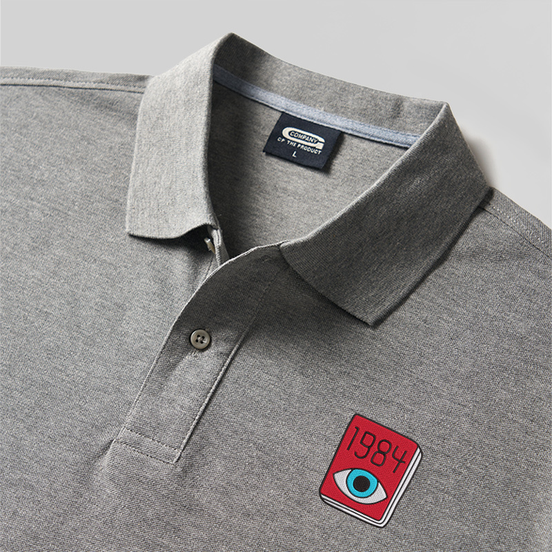 1984 Eye Geek Embroidered Polo Shirts