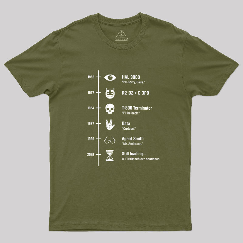 Sci-Fi Timeline Geek T-Shirt