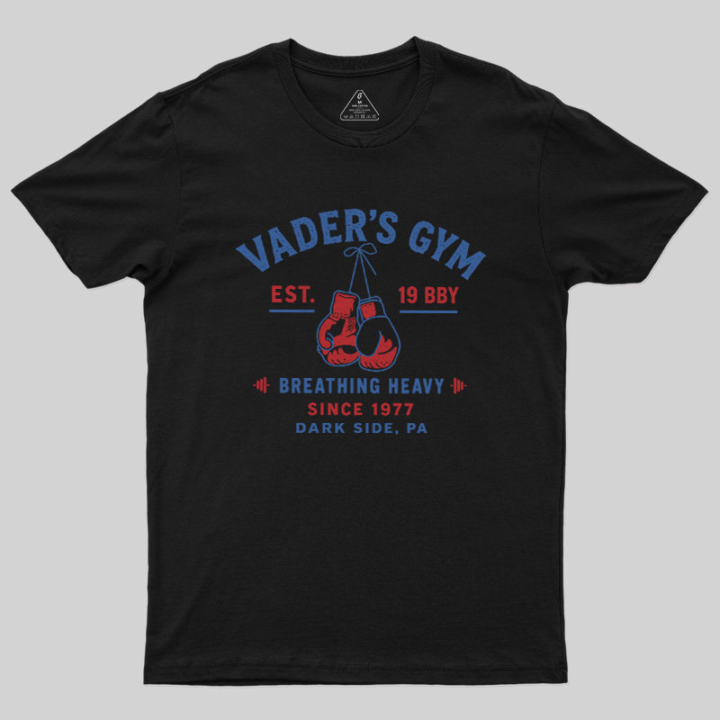 Breathing Heavy Retro Dark Side Gym Geek T-Shirt TTT