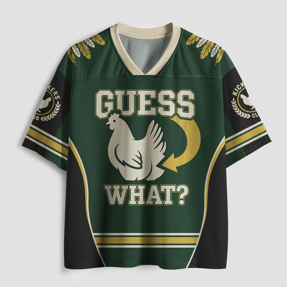 Guess What Chicken Butt Geek Mesh Jersey