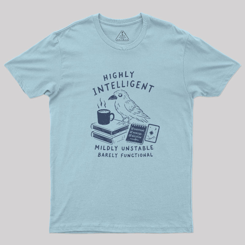The Overthinking Crow Geek T-Shirt