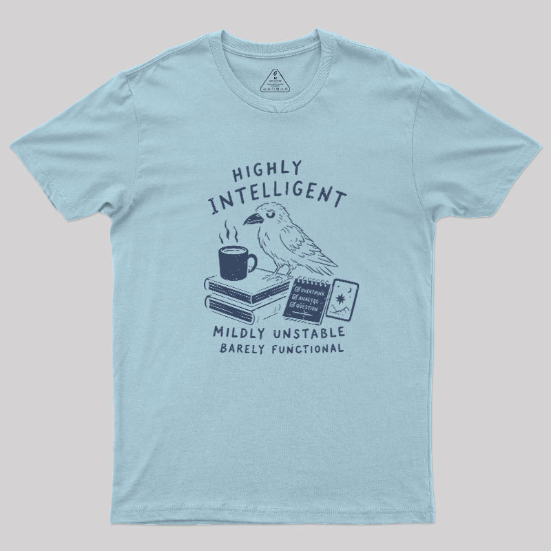 The Overthinking Crow Geek T-Shirt