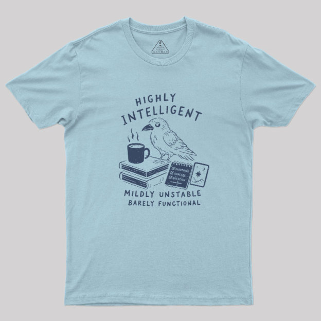 The Overthinking Crow Geek T-Shirt