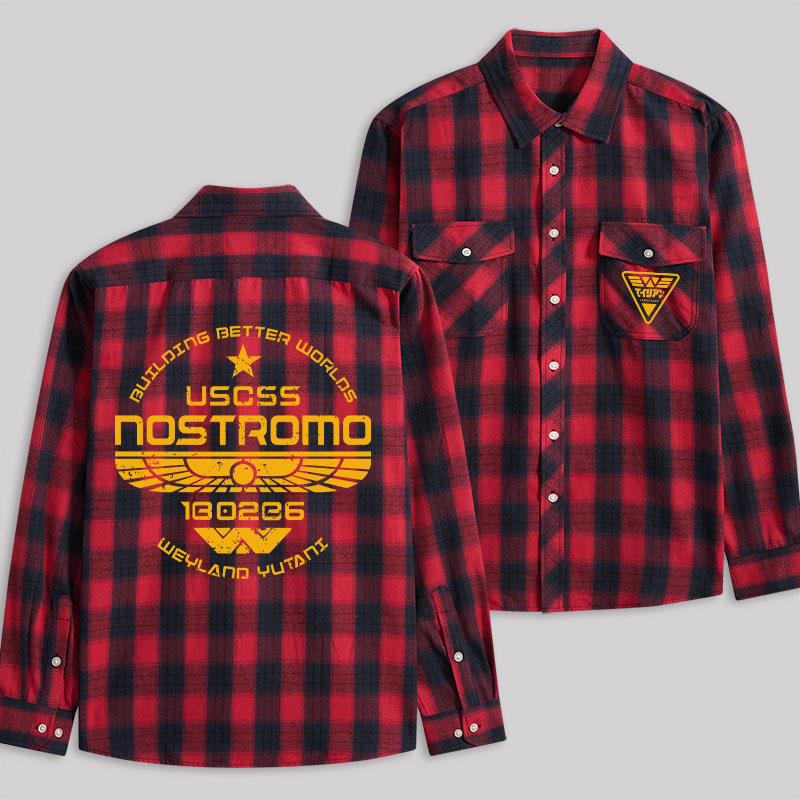 USCSS Nostromo Plaid Flannel Shirt