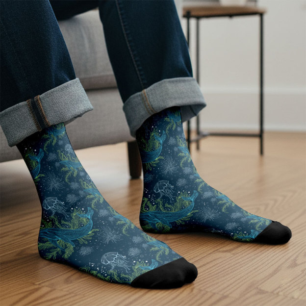 Fantastic Marine Life Men's Socks