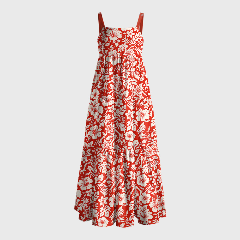 Predatory Bloom Geek Tiered Cami Maxi Dress