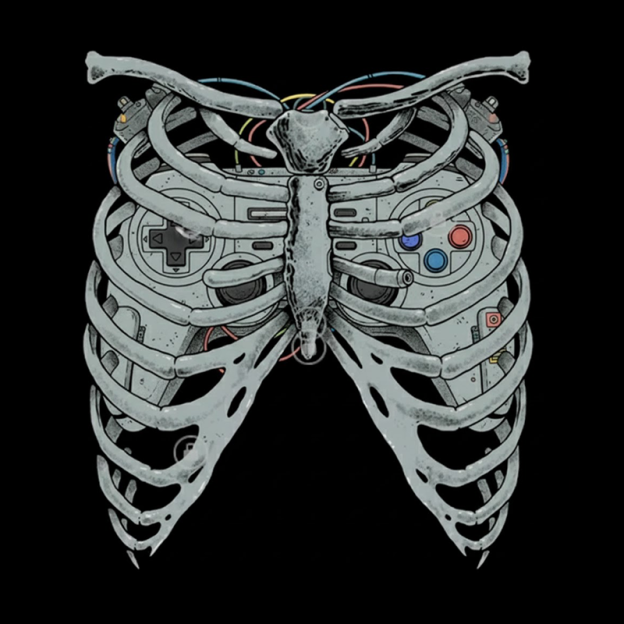 Cyber Skeleton Geek T-Shirt