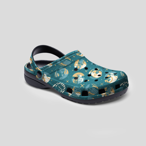 Sci-fi Robot Geek Rubber Clogs