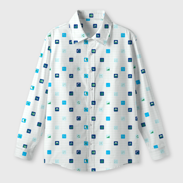 Excel Data Icon Geek Long-Sleeved Shirt