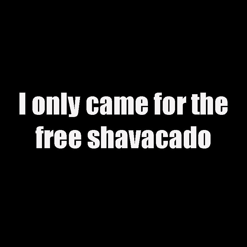 Free Shavacado Geek T-Shirt