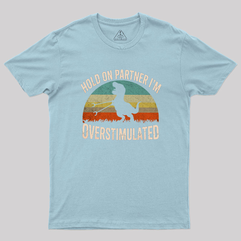 Hold On, I'm Overstimulated Geek T-Shirt