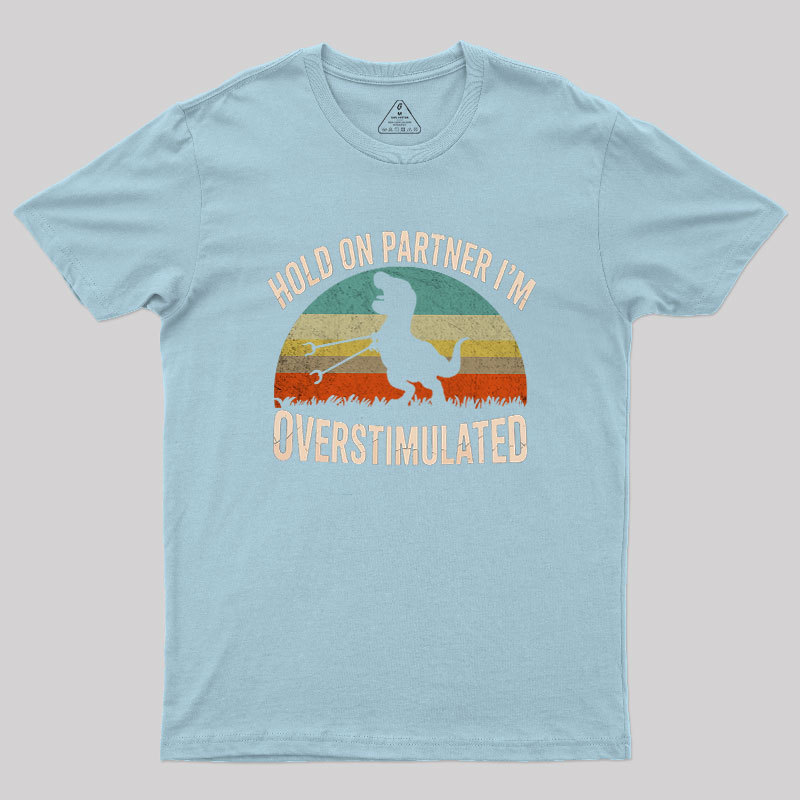 Hold On, I'm Overstimulated Geek T-Shirt
