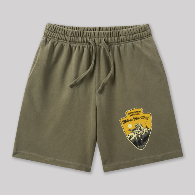 This is the Way Geeky Washed Shorts