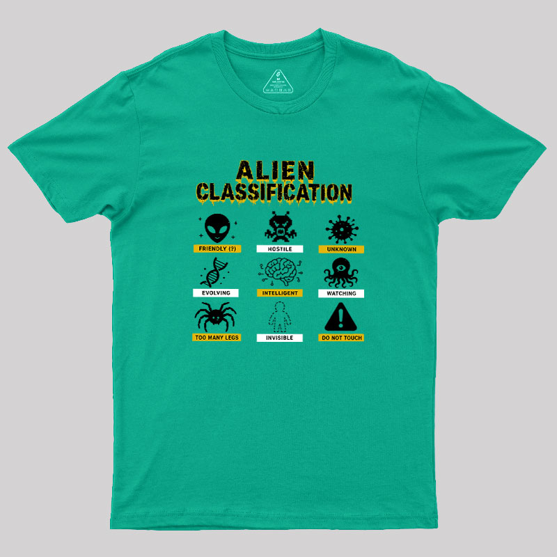 Alien Classification Geek T-Shirt
