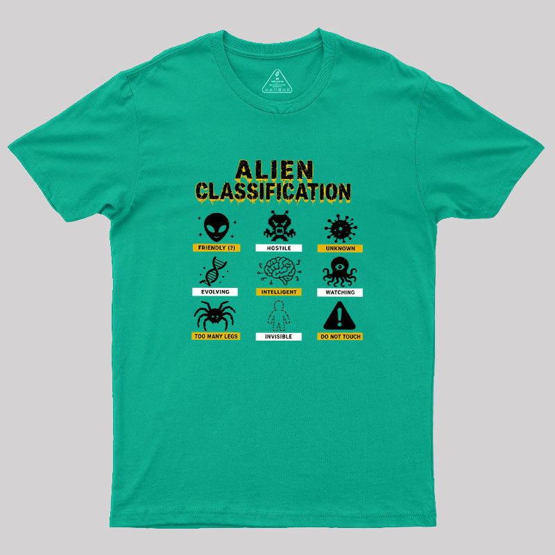 Alien Classification Geek T-Shirt