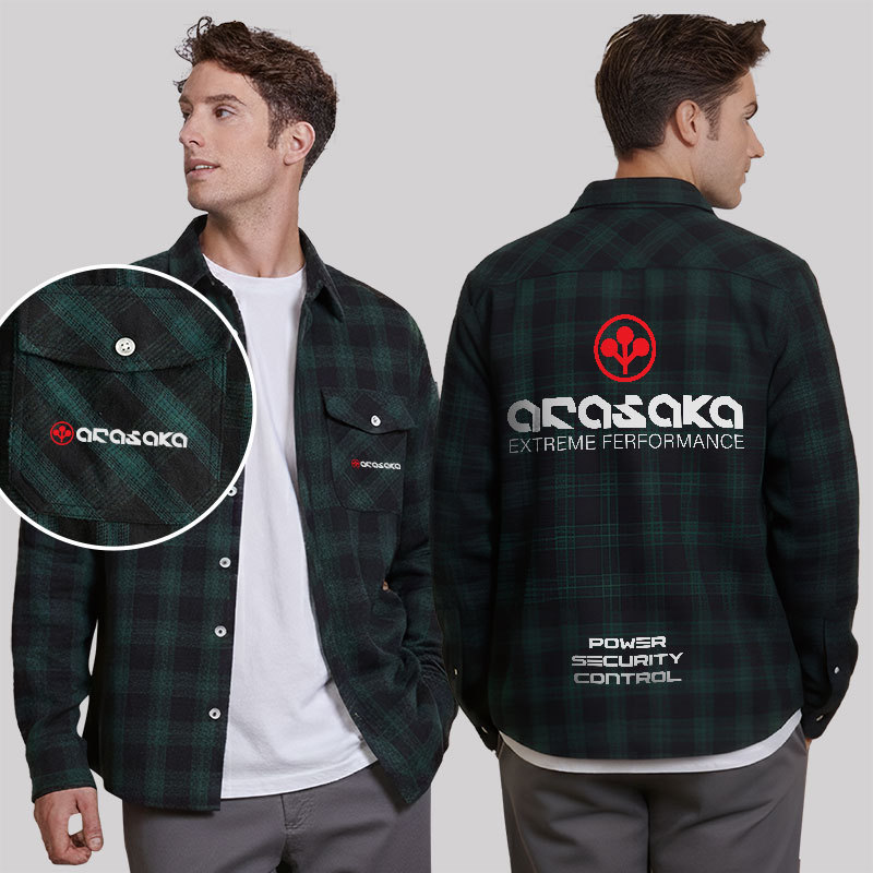 Arasaka Plaid Flannel Shirt