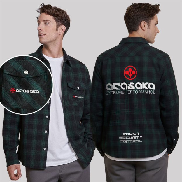 Arasaka Plaid Flannel Shirt