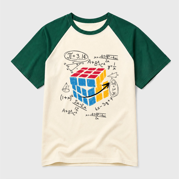 Math Problem Geek Retro Raglan T-Shirt