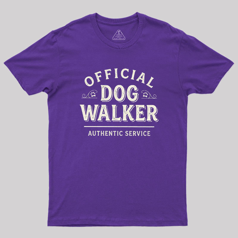 Official Dog Walker Geek T-Shirt