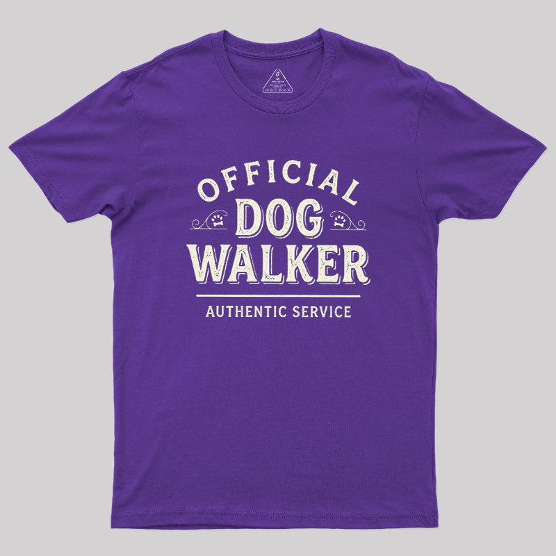 Official Dog Walker Geek T-Shirt