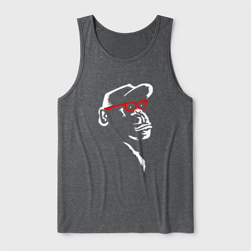 Monkey With Red Ultra Soft Heather Tank