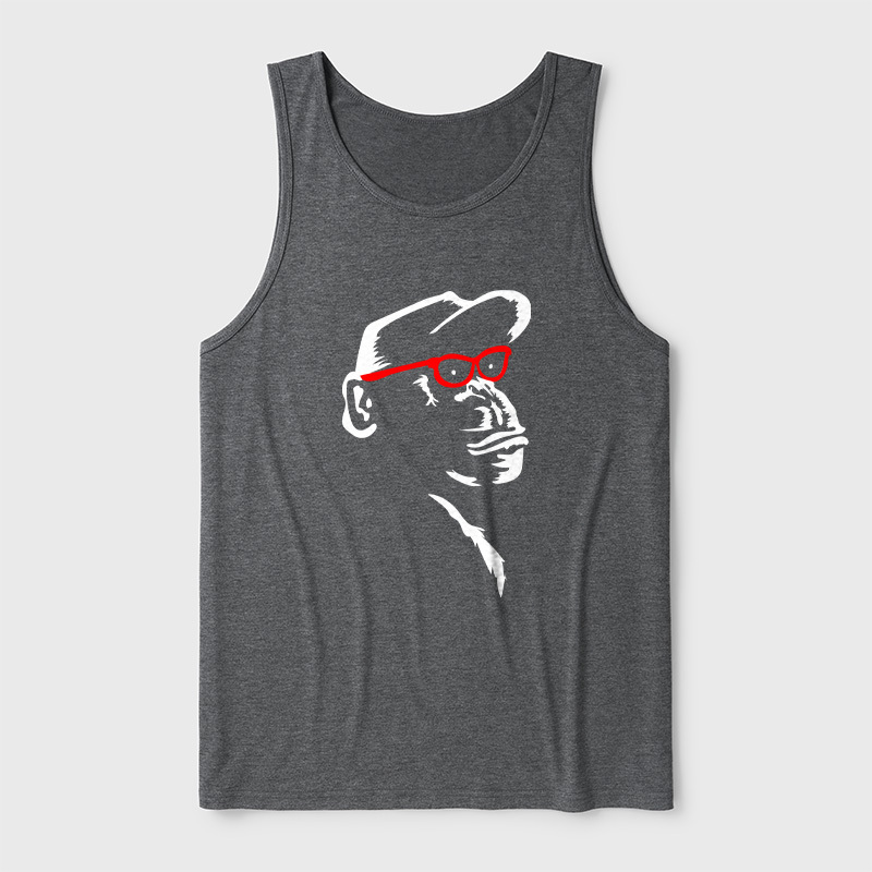 Monkey With Red Ultra Soft Heather Tank